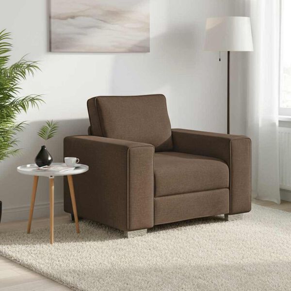 vidaXL Soffa Brun 100 x 77 x 82 cm tyg