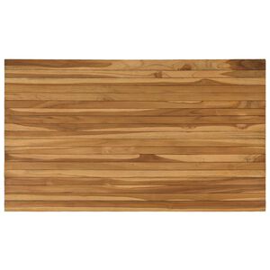 vidaXL Bordsskiva 120 x 70 x 3,5 cm Rektangul&auml;r Massivt teaktr&auml;