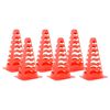 vidaXL Fotbollskoner 6 st stapelbara orange 13x13x22,5 cm