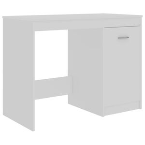 vidaXL Skrivbord vit 100x50x76 cm konstruerat tr&auml;