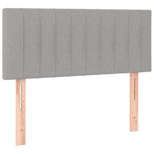 vidaXL S&auml;nggavel ljusgr&aring; 100x5x78/88 cm tyg