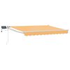 vidaXL Manuell utdragbar markis med LED-lampor Sand