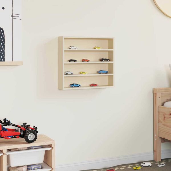 vidaXL Trähylla för samlarföremål Brun 40 x 8,5 x 37 cm Plywood