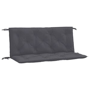 vidaXL B&auml;nkdynor f&ouml;r tr&auml;dg&aring;rden 2st antracit 120x50x7cm oxfordtyg