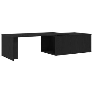 vidaXL Kaffeebord Svart Ek 150 x 50 x 35 cm Konstruerat tr&auml;