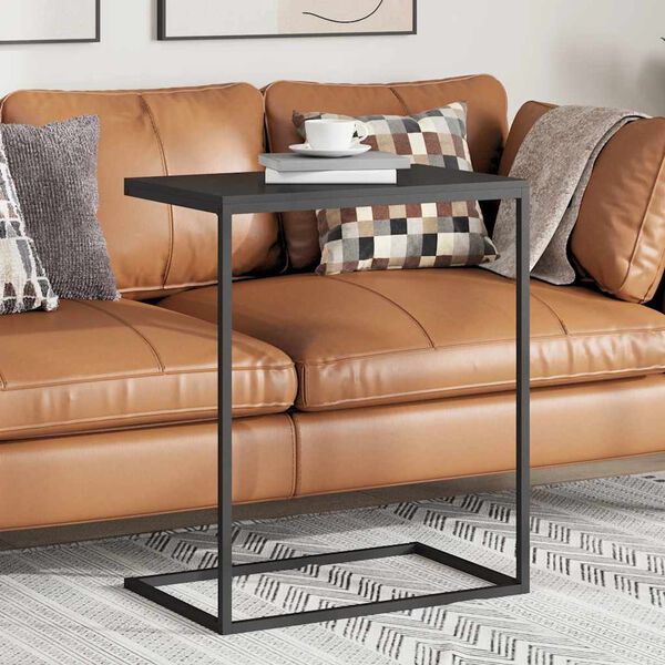 vidaXL Sidobord svart 55x35x66 cm konstruerat tr&auml;