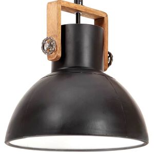vidaXL H&auml;nglampa industriell 25 W svart rund 40 cm E27