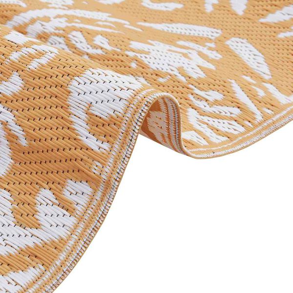 vidaXL Utomhusmatta ARAKIL Orange och vit 400 × 300 cm 50% Polypropen