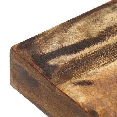 vidaXL Bänk 110 cm massivt återvunnet trä och stål