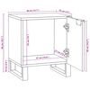 vidaXL Nattduksbord 2 pcs Brun 40 x 33 x 46 cm Massivt akaciatr&auml;