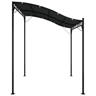 vidaXL Paviljong antracit 2x2,3 m 180 g/m² tyg och stål