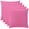 vidaXL Kudd&ouml;verdrag 6 pcs HEERLEN Rosa 65 x 65 cm Polyester