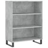vidaXL Bokhylla betonggr&aring; 69,5x32,5x90 cm konstruerat tr&auml;