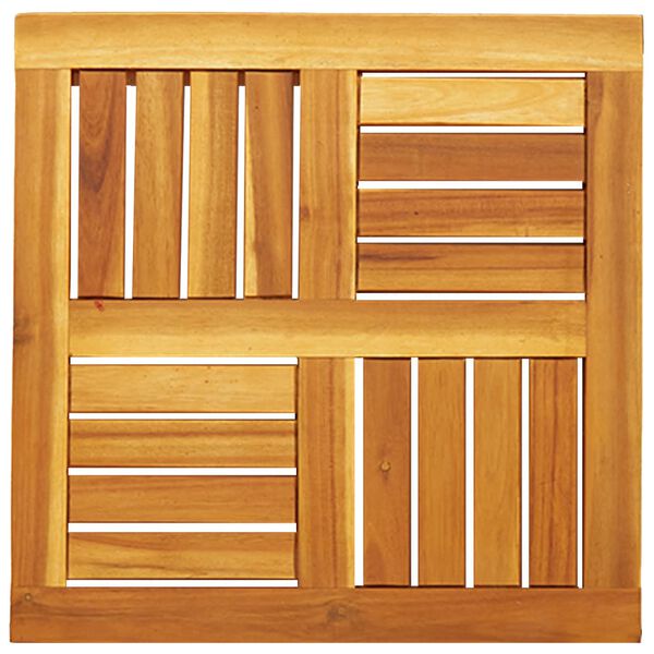 vidaXL Bordsskiva 50x50x2 cm fyrkantig massiv akacia