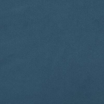 vidaXL Pocketresårmadrass mörkblå 120x190x20 cm sammet