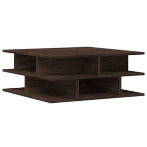 vidaXL Soffbord brun ek 70x70x29 cm konstruerat tr&auml;