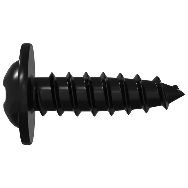 vidaXL Sj&auml;lvg&auml;ngande spik 12 pcs Svart 3,5 x 12 mm J&auml;rn