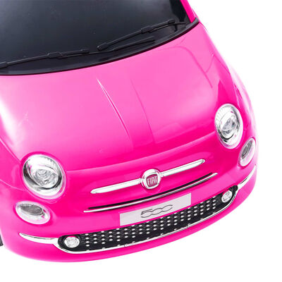 vidaXL Elbil för barn Fiat 500 rosa