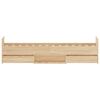 vidaXL Sängram med huvudgavel och fotgavel sonoma-ek 75x190 cm
