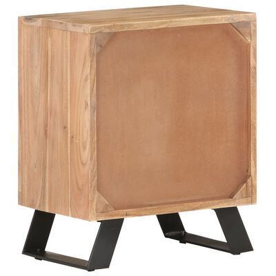 vidaXL Nattduksbord 40x30x50 cm massivt akaciaträ med levande kant