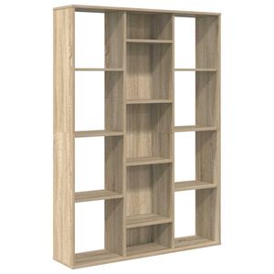 vidaXL Rumsavdelare/bokhylla sonoma-ek 100x24x140 cm konstruerat tr&auml;