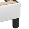 vidaXL Bed Frame "Dover" White 140x200 cm Faux Leather