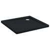 vidaXL Duschbas Tray med Prickar 80 x 80 x 4 cm ABS Svart