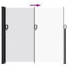 vidaXL Inf&auml;llbar sidomarkis vit 180x600 cm