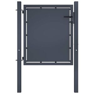 vidaXL Tr&auml;dg&aring;rdsgrind st&aring;l 100x75 cm antracit