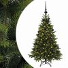 vidaXL Konstgjord julgran med julkulor 120 cm 150 LED-lampor Varmvit