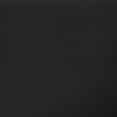 vidaXL Sängram med huvudgavel svart 160x200 cm konstläder