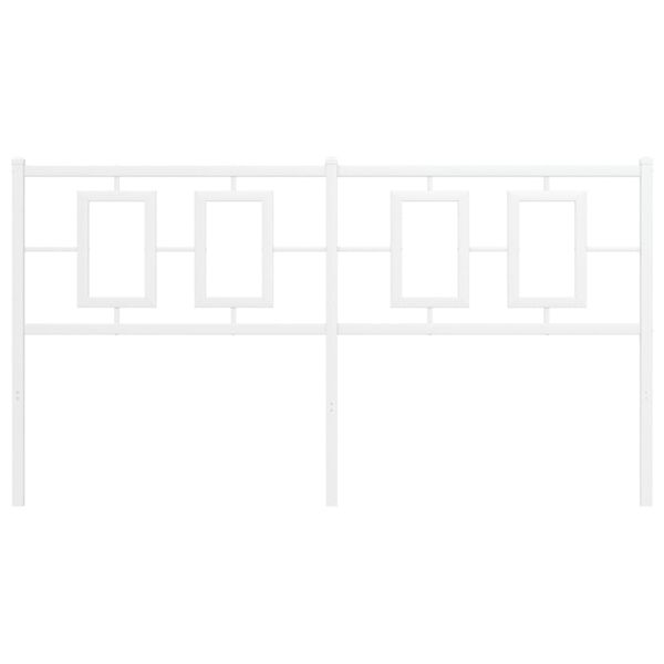 vidaXL Ers&auml;ttningsgavel metall vit 150 cm