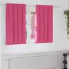vidaXL Mörkläggningsgardiner med Ringar 2 pcs Klart Pink 140 x 140 cm