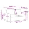 vidaXL Soffa 2 pcs Bl&aring; 182 x 80 x 82 cm tyg