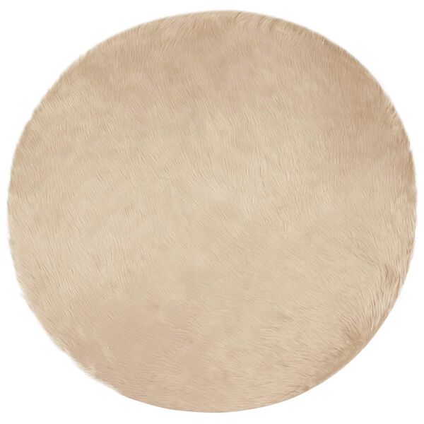 vidaXL Fusk Skinnmatta Tafalla Beige &Oslash; 200 cm Polyester