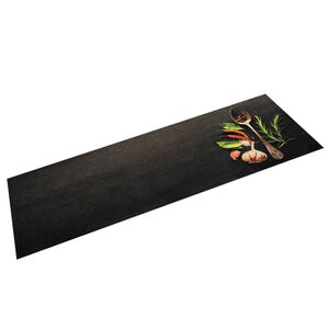vidaXL K&ouml;ksmatta maskintv&auml;ttbar kryddor 45x150 cm sammet