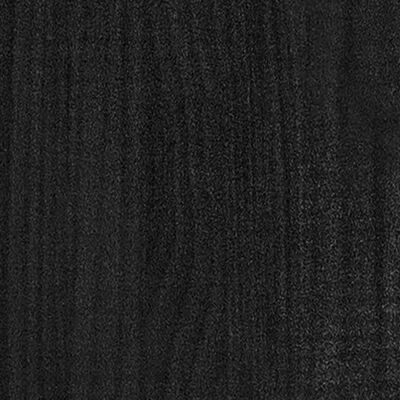 vidaXL Odlingslåda svart 150x50x70 cm massiv furu