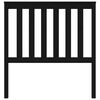 vidaXL Sänggavel svart 96x6x101 cm massiv furu