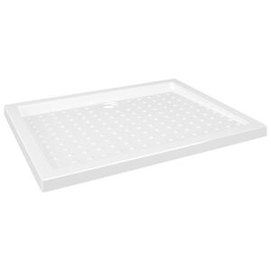 vidaXL Duschkar med prickar vit 90x70x4 cm ABS