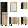 vidaXL Badrumsm&ouml;bler 5 delar massivt &aring;tervunnet tr&auml;