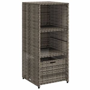 vidaXL Tr&auml;dg&aring;rdssk&aring;p gr&aring; 50x55x115 cm konstrotting