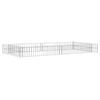 vidaXL Planteringsgabion upph&ouml;jd galvaniserat st&aring;l 200x100x20 cm