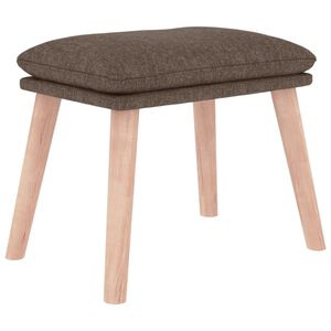 vidaXL Fotpall taupe 45x29,5x35 cm tyg