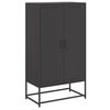 vidaXL H&ouml;gsk&aring;p svart 68,5x38,5x123,5 cm st&aring;ls