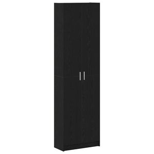 vidaXL Garderob Svart Ek 55 x 25 x 189 cm Konstruerat tr&auml;