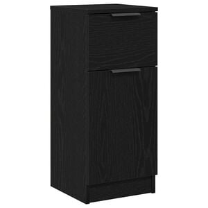 vidaXL Sideboard Svart Ek 30 x 30 x 70 cm Konstruerat tr&auml;