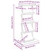 vidaXL Tidningshylla Sonoma-ek 68 x 40 x 123.5 cm Konstruerat tr&auml;