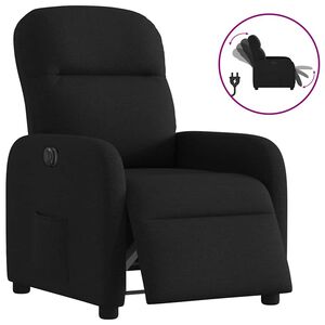 vidaXL Elektrisk reclinerf&aring;t&ouml;lj svart tyg
