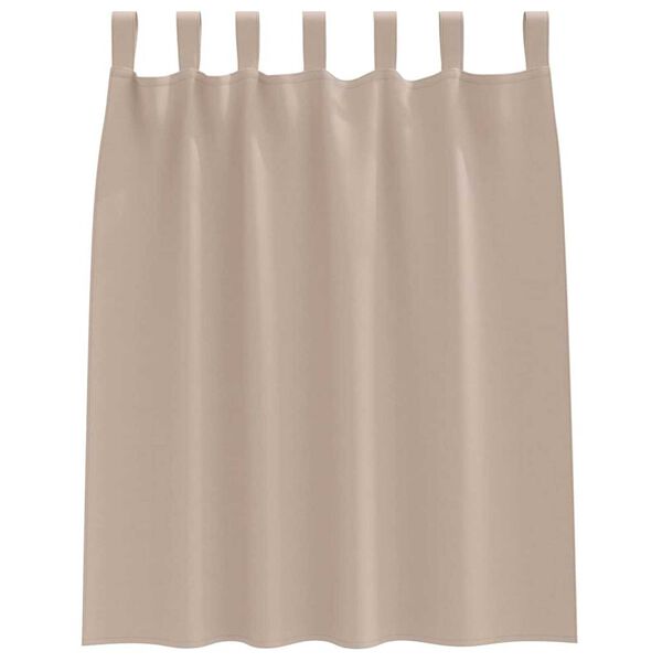 vidaXL Mörkläggningsgardiner med Ringar 2 pcs Taupe 140 x 140 cm