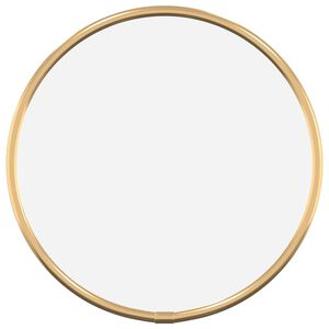vidaXL V&auml;ggspegel guld &Oslash; 20 cm rund